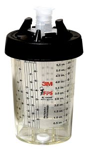 3M PPS 16121 Mini High Output Pressure Hard Cup 180 mL for HGP Spray Gun (Each)