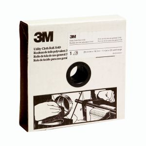 3M 19782 1 in. x 20 yd P80 Grit Medium Grade Utility Cloth Roll