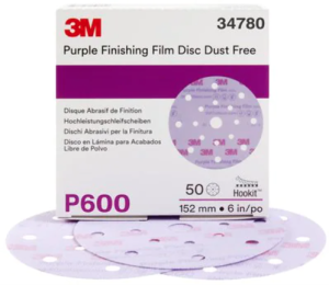 3M 34780 260L Series Dust Free Hook & Loop P600 Grit 6 in. Sanding Disc (50 ct)