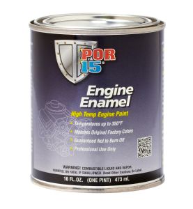 POR-15 42038 Engine Enamel Black Automotive Restoration Paint (Pint)