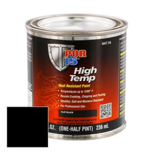 POR-15 44116 High Temp Flat Black Paint (8 oz.)