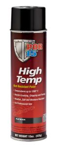 POR-15 44118 High Temp Flat Black Paint (15 oz.)