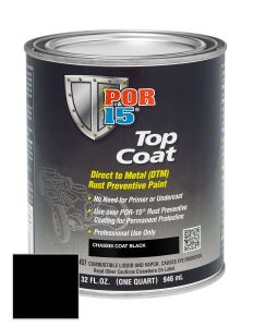 POR-15 45904 Top Coat Chassis Black (Quart)