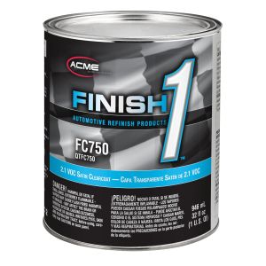 Sherwin-Williams Finish 1 FC750-4 High Solid 2.1 VOC Satin Clearcoat (Quart)
