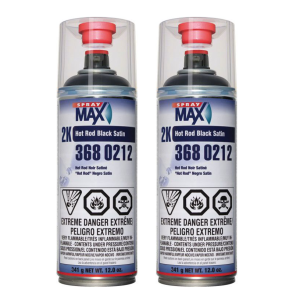2K Hot Rod Satin Black 12 oz. (2 Pack)