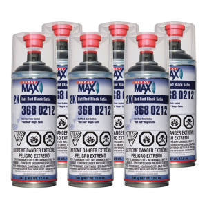 2K Hot Rod Satin Black 12 oz. (6 Pack)