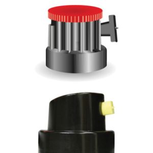 SprayMax 3746213 Black/Yellow FillClean Nozzle for 1K 2K FillClean Aerosols 15ct