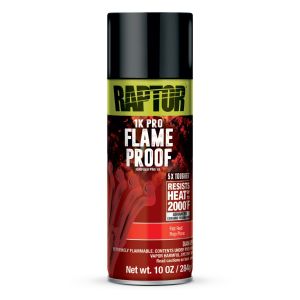 Raptor 4943 Flameproof Flat Red High-Temp Paint (10 oz)