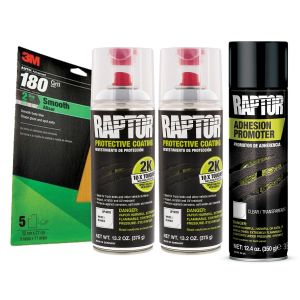 Raptor 2K White Spray-On Truck Bedliner Flexible Plastic Aerosol Kit (26.4 oz)