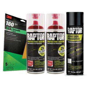 Raptor 2K Flame Red Truck Bedliner Flexible Plastic Aerosol Kit (26.4 oz)