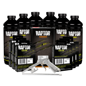 U-POL White 6 Liter VOC Raptor Truck Bed Liner Kit with Gun