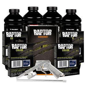 U-POL Navy Blue 4L Raptor Truck Bed Liner Kit with Gun