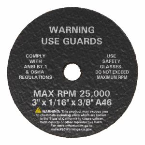 AES Industries 3805-50 3 in. Cut-Off Wheels (50 ct)