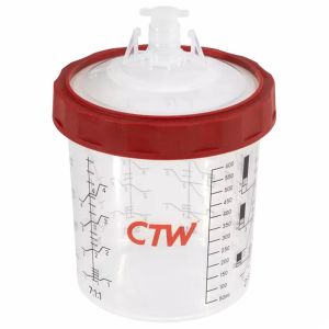 CTW CS125-180 180nL/6oz Disposable Spray Cup Paint System 125 Micron (50 ct)