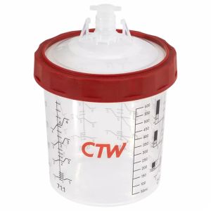 CTW CS125-90 90mL/3oz Disposable Spray Cup Paint System 125 Micron (50 ct)