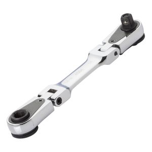 EZ Red 4S04 1/4" Stubby Combination Drive Flex Head Ratchet