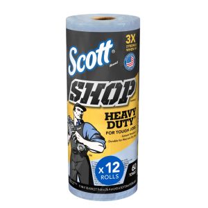 Scott 32992 Hydroknit 1 Ply Heavy Duty Shop Towels (12 Rolls)