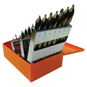 KnKut 29KK10 29 Piece Mechanics Step Point Drill Bit Set