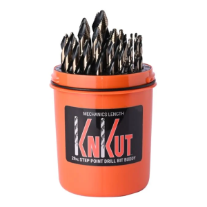 KnKut 29KK10DB 29 Piece Drill Buddy Mechanics Step Point Drill Bit Set