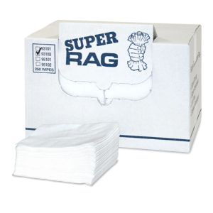 MDI Pro-Series Super Rag 93102 Pristine White 1/4 Fold Wipers (250/Box)