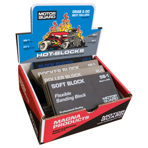 Motor Guard HB-1 Sanding Hot-Blocks Grab & Go Counter Display