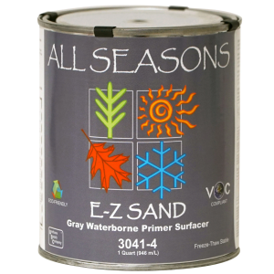 Polyvance 3041-4 All Seasons E-Z Sand Waterborne Light Gray Primer (Quart)