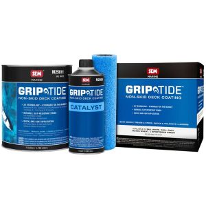 SEM M25650 Griptide Midnight Black Non-Skid Deck Coating Kit (Gallon)