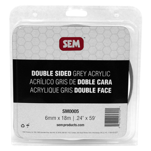 SEM SM0005 HS .24 in. x 59 ft. Double-Sided Grey Acrylic Tape