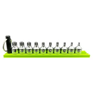 VIM Tools HCT1050A 10 Piece 1/4" Square Drive Half Cut Stubby Torx Set