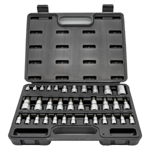 VIM Tools TMS34PF 34 Piece Mixed Drive Size Torx Bit Socket Master Set