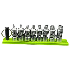 VIM Tools UJXZN100 6 Piece 1/4" Drive Universal Joint XZN Triple Square Driver Set