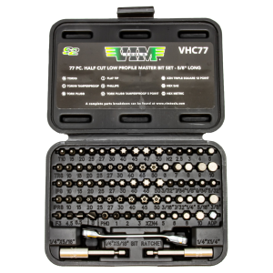 VIM Tools VHC77 77 Piece Half Cut Stubby Bit Set